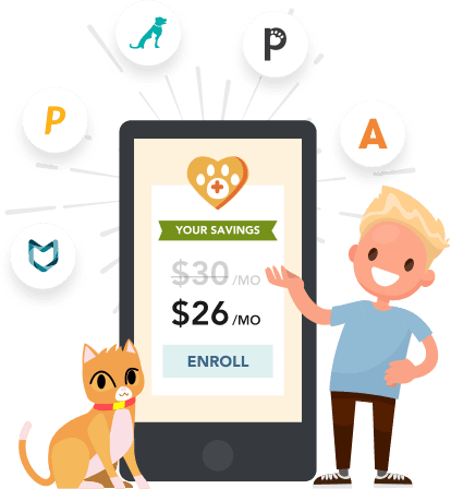 A family with pets that are insured by Pawlicy Advisor