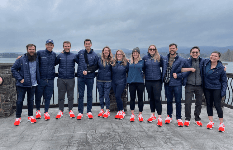 The Pawlicy team at a company off-site