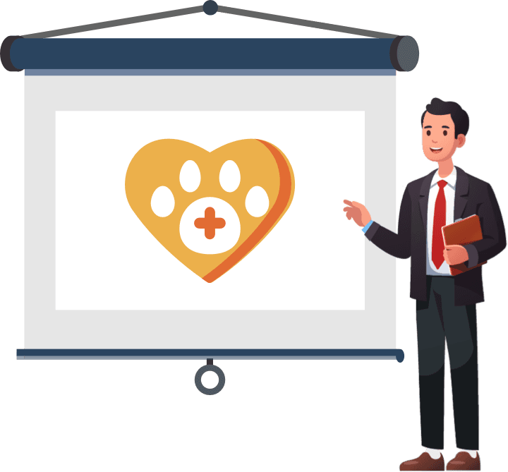 A pet insurance expert giving an in-depth presentation on how vets should think about the various pet insurance offerings