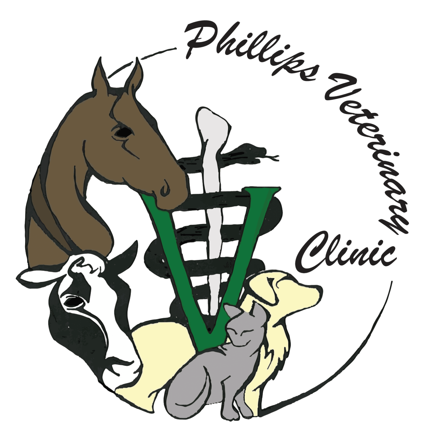 Phillips Veterinary Clinic Logo