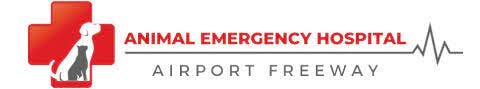 Airport Freeway Animal Emergency Hospital Logo