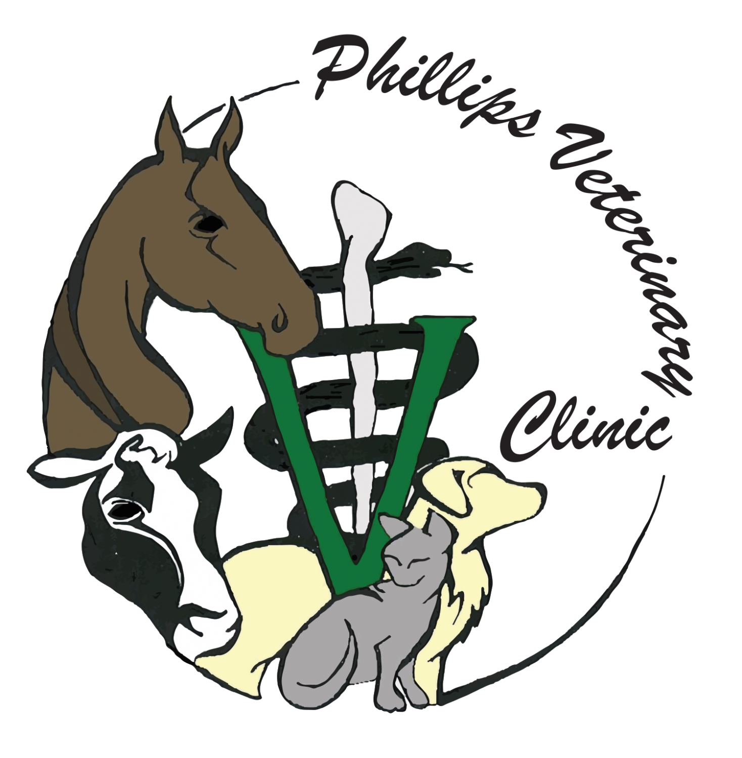 Phillips Veterinary Clinic Logo