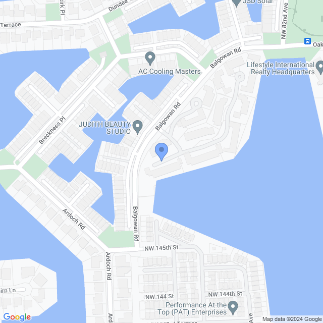 Map of veterinarians in Miami Lakes, FL