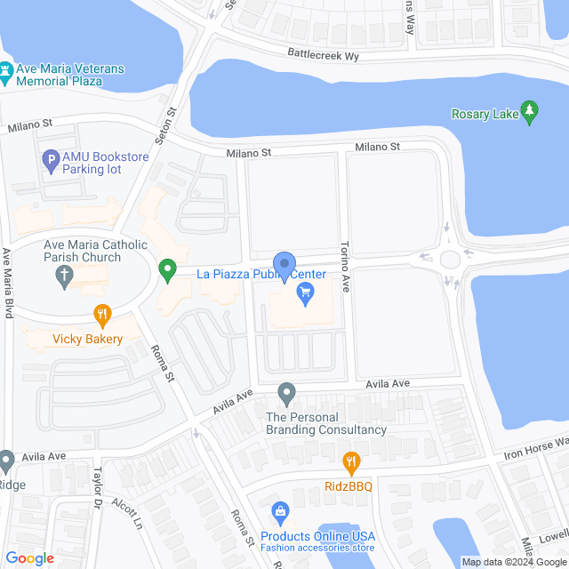 Map of veterinarians in Ave Maria, FL