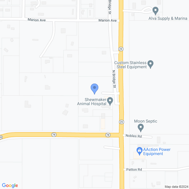 Map of veterinarians in Labelle, FL