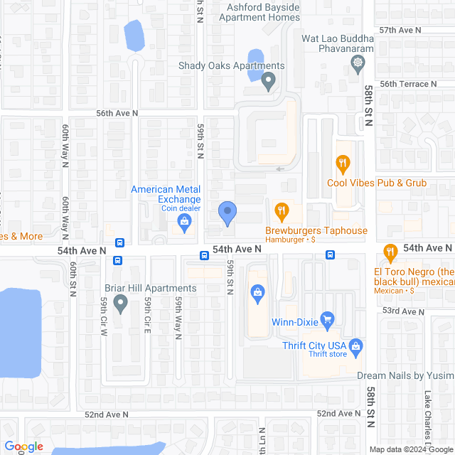Map of veterinarians in Kenneth City, FL