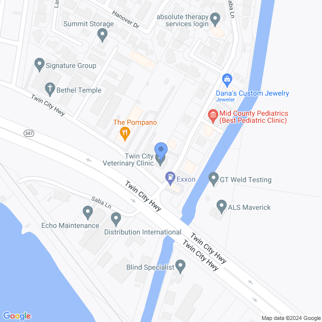 Map of veterinarians in Port Neches, TX
