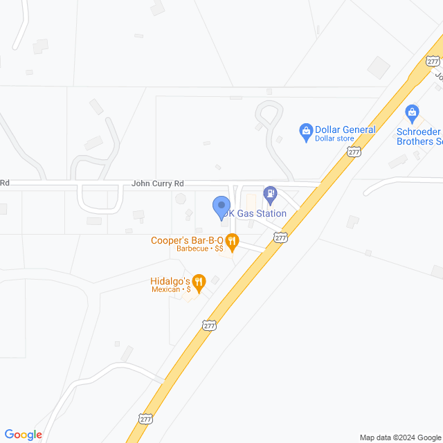 Map of veterinarians in Christoval, TX
