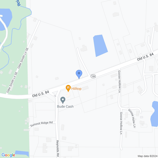 Map of veterinarians in Bude, MS