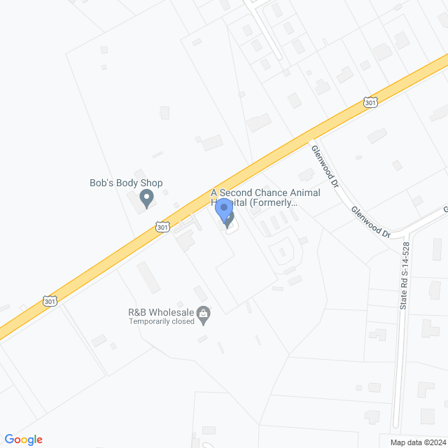 Map of veterinarians in Manning, SC