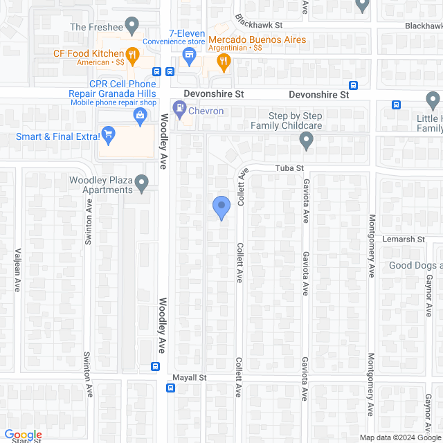 Map of veterinarians in North Hills, CA
