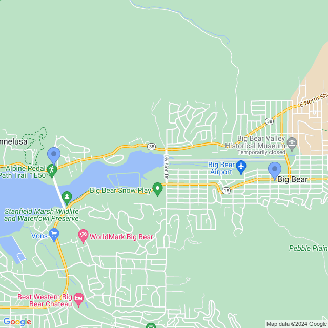 Map of veterinarians in Big Bear City, CA
