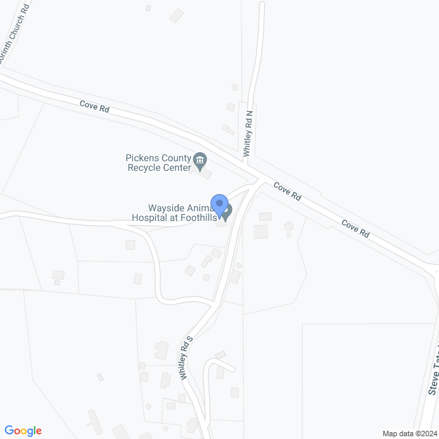 Map of veterinarians in Marble Hill, GA