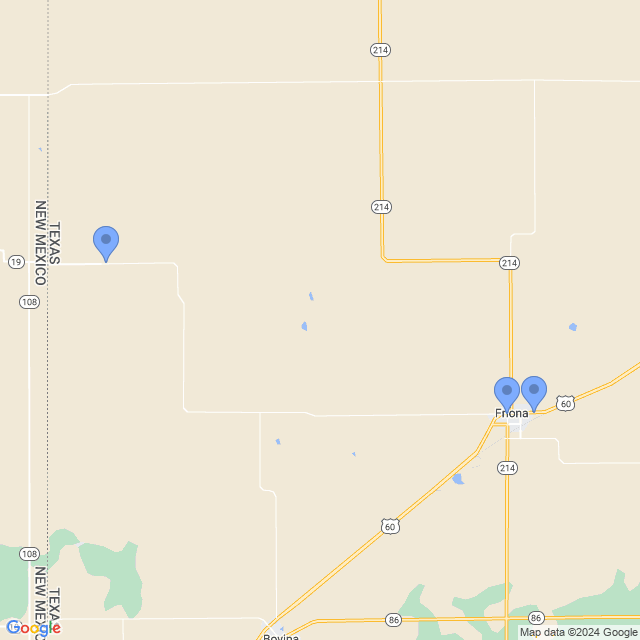 Map of veterinarians in Friona, TX