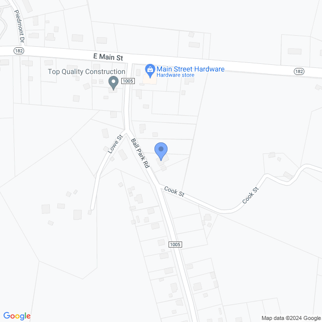 Map of veterinarians in Lawndale, NC