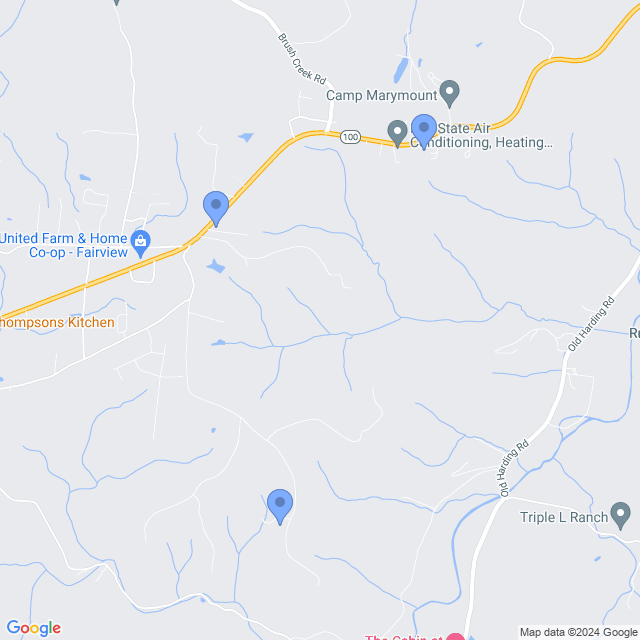 Map of veterinarians in Fairview, TN