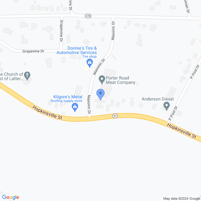 Map of veterinarians in Princeton, KY