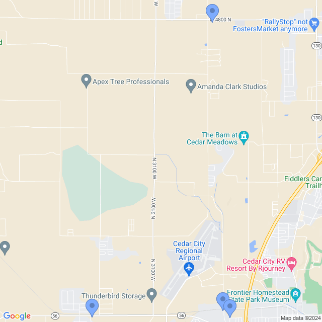 Map of veterinarians in Cedar City, UT