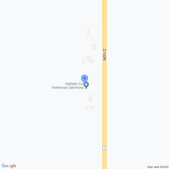 Map of veterinarians in Ridgway, IL