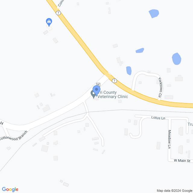 Map of veterinarians in Richland, MO