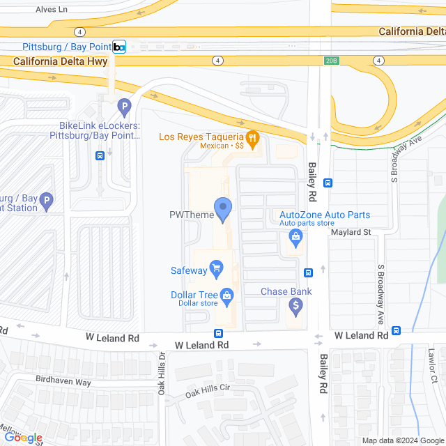 Map of veterinarians in Bay Point, CA
