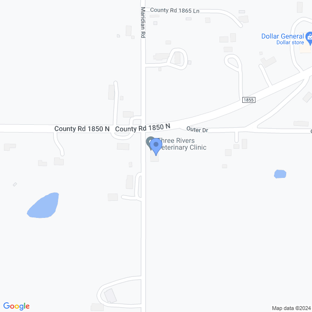 Map of veterinarians in West Salem, IL