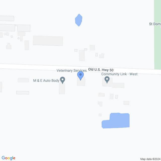 Map of veterinarians in Breese, IL