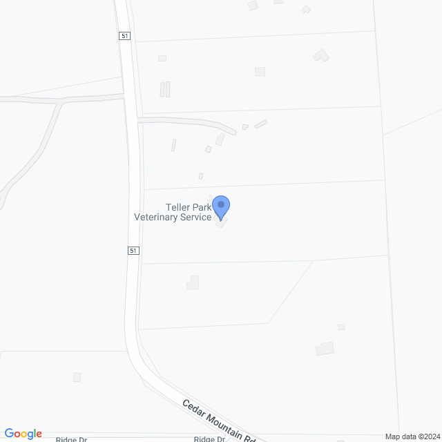 Map of veterinarians in Divide, CO