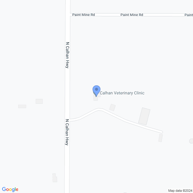 Map of veterinarians in Calhan, CO