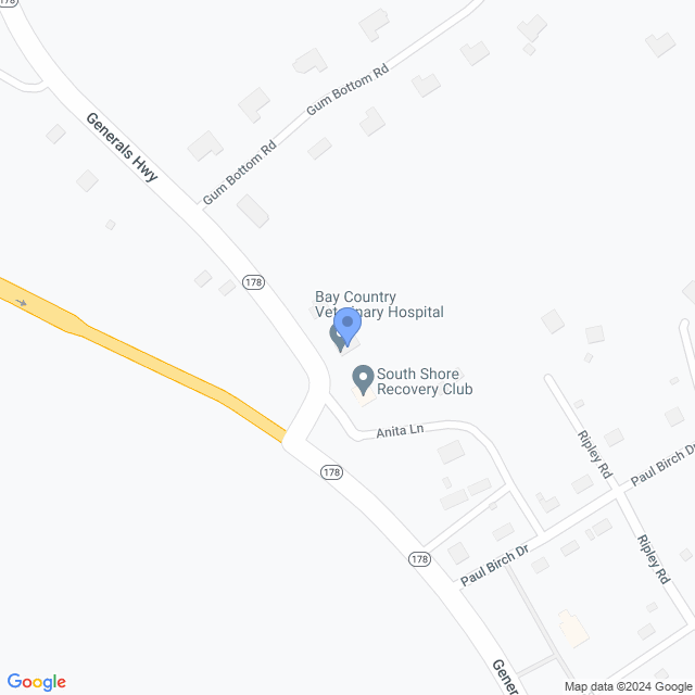 Map of veterinarians in Crownsville, MD