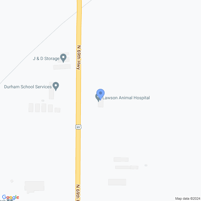 Map of veterinarians in Lawson, MO