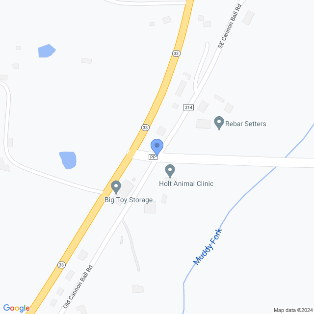 Map of veterinarians in Holt, MO