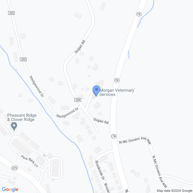 Map of veterinarians in Mcconnelsville, OH