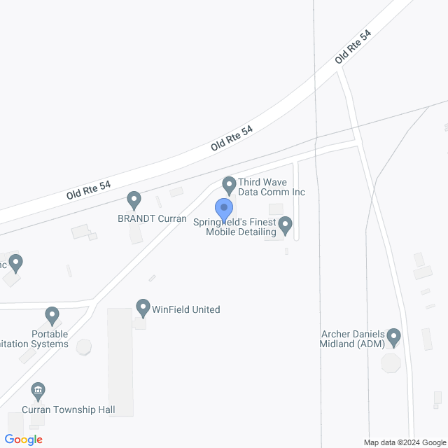 Map of veterinarians in Curran, IL