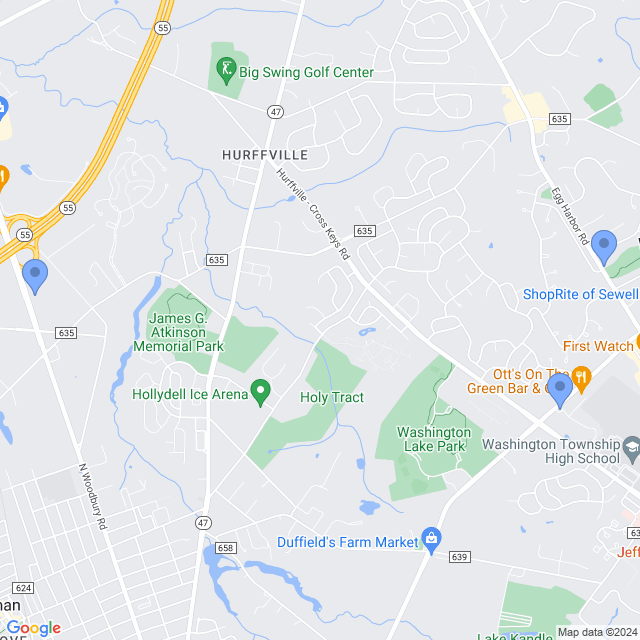 Map of veterinarians in Sewell, NJ