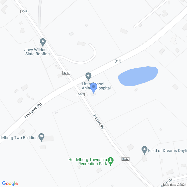 Map of veterinarians in Spring Grove, PA