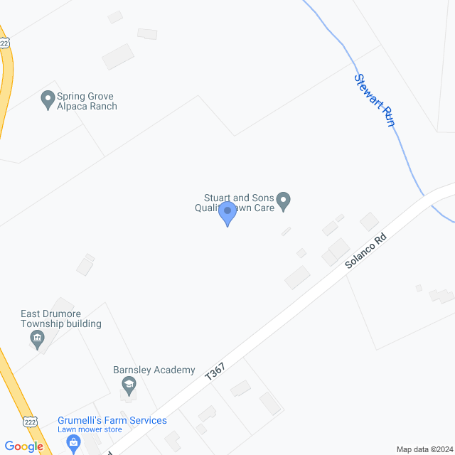 Map of veterinarians in Quarryville, PA