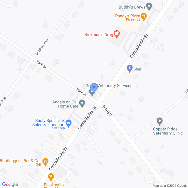 Map of veterinarians in Lemont Furnace, PA