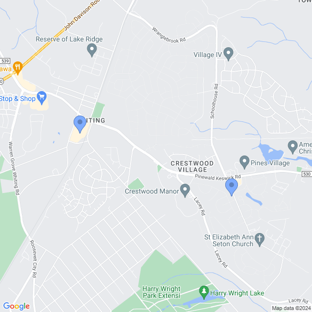Map of veterinarians in Whiting, NJ
