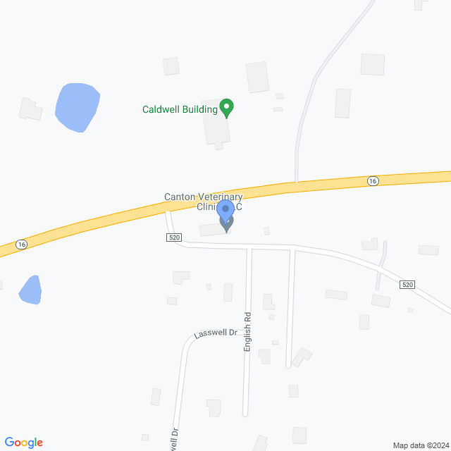 Map of veterinarians in Canton, MO