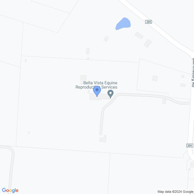 Map of veterinarians in St Louisville, OH