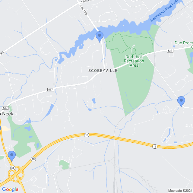 Map of veterinarians in Colts Neck, NJ