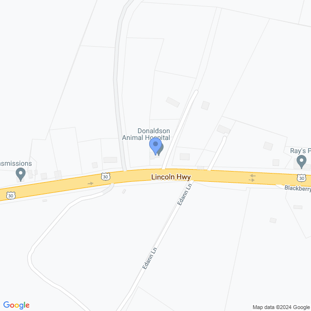 Map of veterinarians in Jeannette, PA