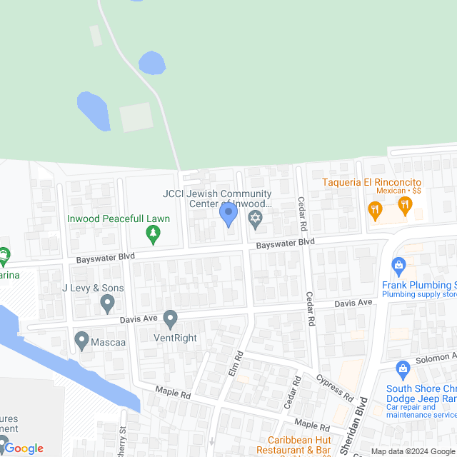 Map of veterinarians in Inwood, NY