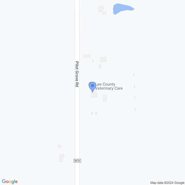 Map of veterinarians in West Point, IA