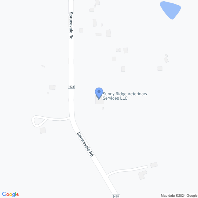 Map of veterinarians in Rogers, OH