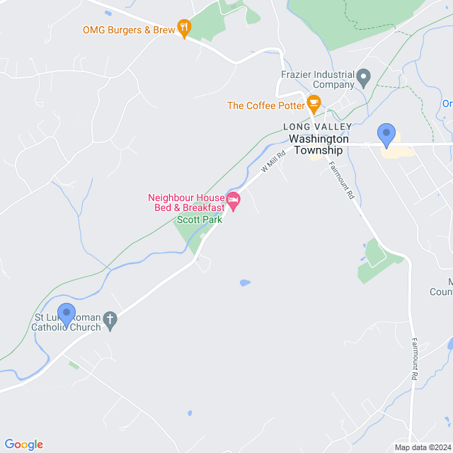 Map of veterinarians in Long Valley, NJ