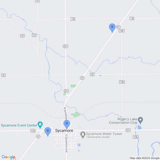 Map of veterinarians in Sycamore, OH