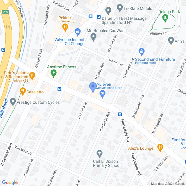 Map of veterinarians in Elmsford, NY