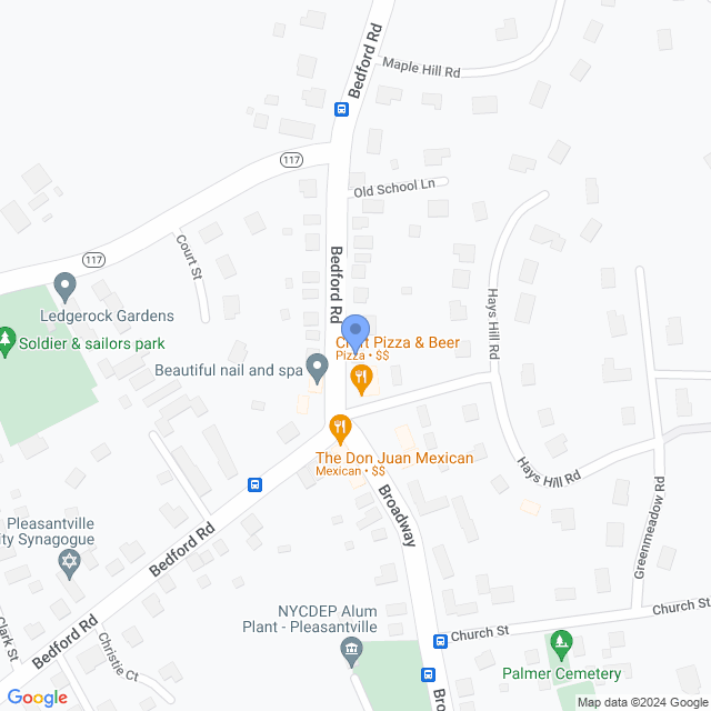 Map of veterinarians in Pleasantville, NY